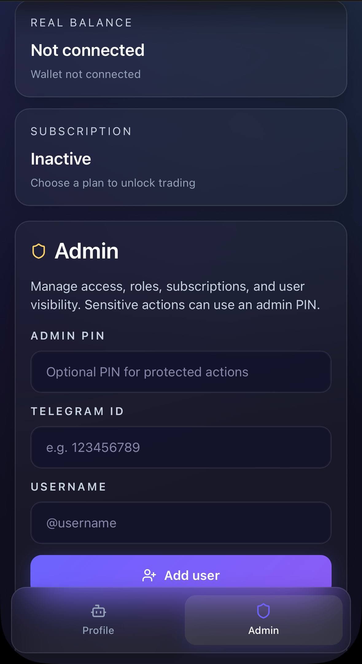Polymarket Trading Bot АДМИН